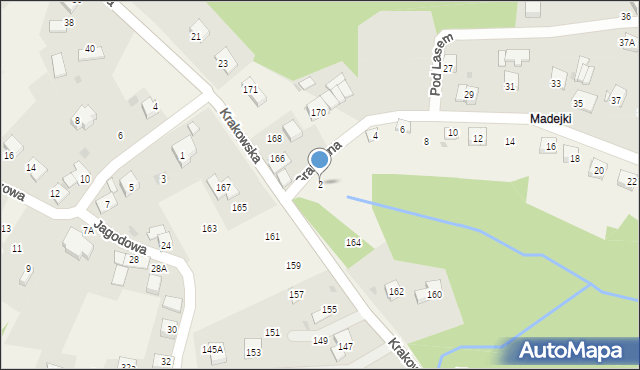 Siepraw, Graniczna, 2, mapa Siepraw