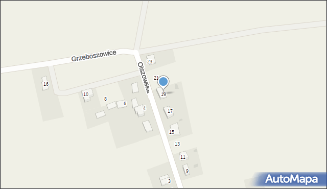 Sieroniowice, Grzeboszowice, 19, mapa Sieroniowice