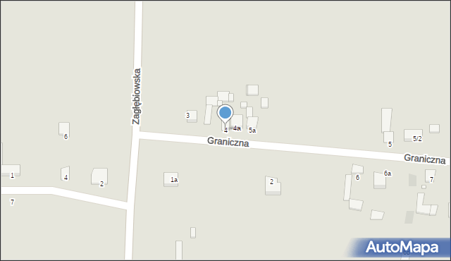 Siewierz, Graniczna, 4, mapa Siewierz