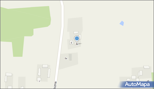 Sitne, Graniczna, 8b, mapa Sitne