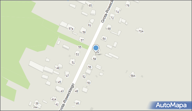 Skarżysko-Kamienna, Grota-Roweckiego Stefana, gen., 60, mapa Skarżysko-Kamienna