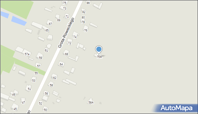 Skarżysko-Kamienna, Grota-Roweckiego Stefana, gen., 70A, mapa Skarżysko-Kamienna