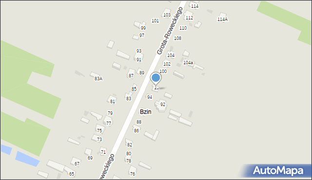 Skarżysko-Kamienna, Grota-Roweckiego Stefana, gen., 96, mapa Skarżysko-Kamienna