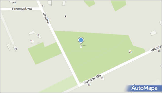 Skierniewice, Grabina, 2, mapa Skierniewic