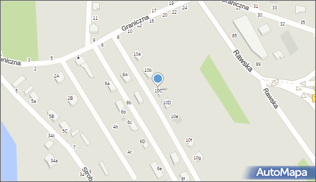 Skierniewice, Graniczna, 10C, mapa Skierniewic