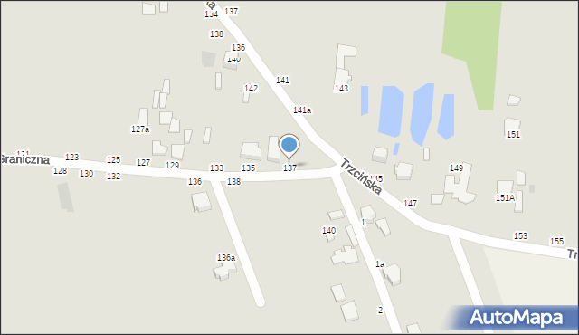 Skierniewice, Graniczna, 137, mapa Skierniewic