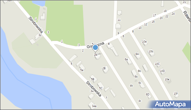 Skierniewice, Graniczna, 2A, mapa Skierniewic