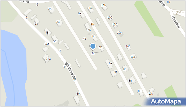 Skierniewice, Graniczna, 4c, mapa Skierniewic