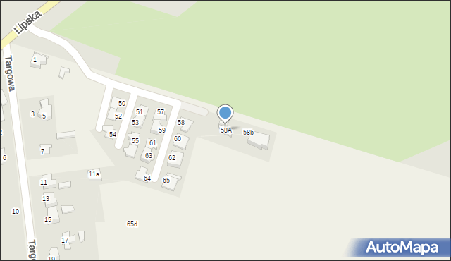 Skokówka, Graniczna, 58A, mapa Skokówka