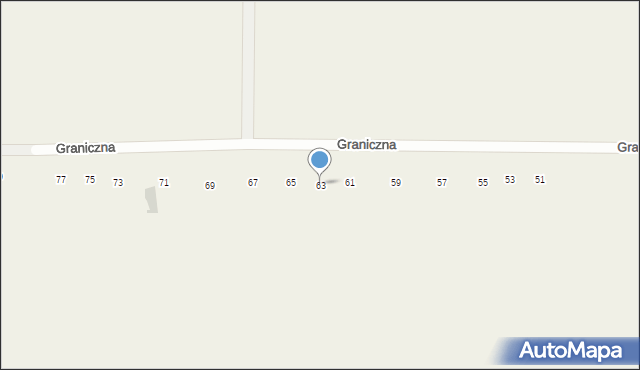 Skowieszyn, Graniczna, 63, mapa Skowieszyn