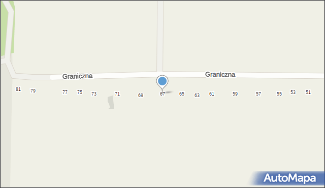 Skowieszyn, Graniczna, 67, mapa Skowieszyn