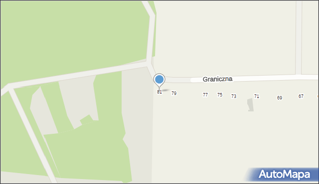 Skowieszyn, Graniczna, 81, mapa Skowieszyn