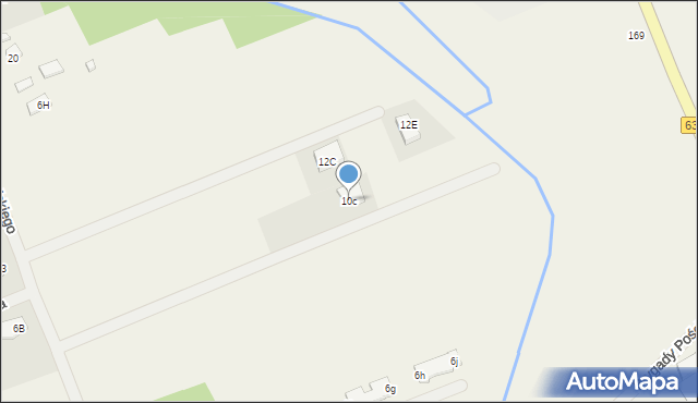 Skrzeszew, Grocholskiego Zdzisława, hr., 10c, mapa Skrzeszew