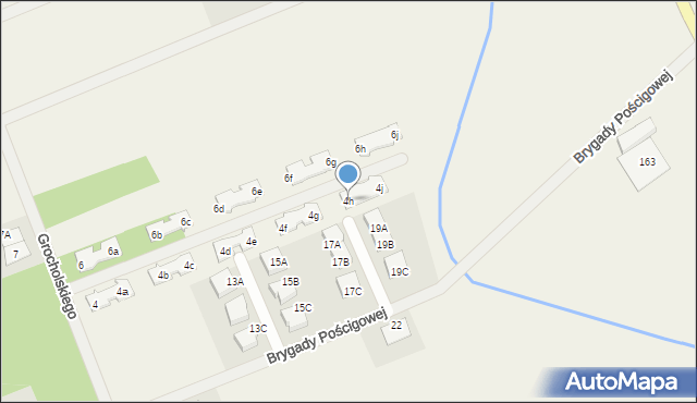 Skrzeszew, Grocholskiego Zdzisława, hr., 4h, mapa Skrzeszew