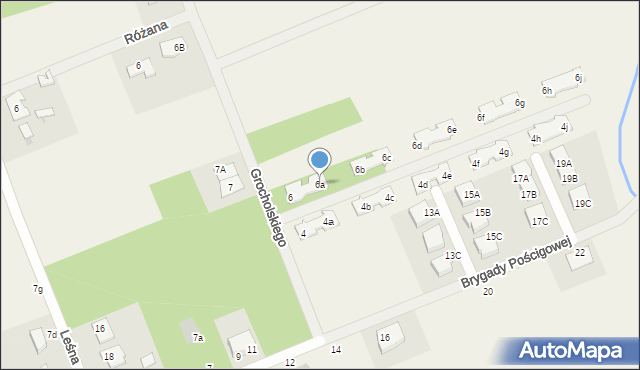 Skrzeszew, Grocholskiego Zdzisława, hr., 6a, mapa Skrzeszew