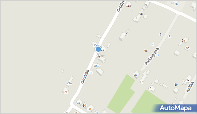 Sławków, Grodzka, 16, mapa Sławków