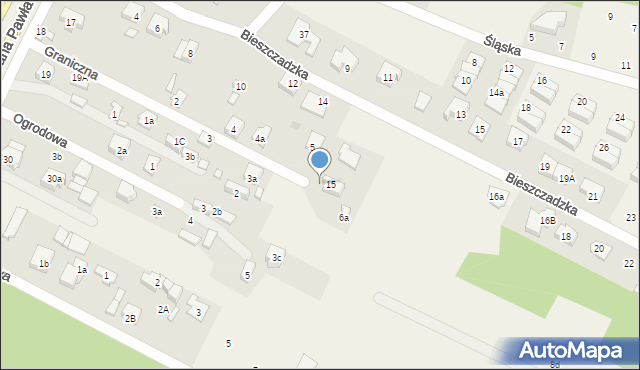 Słupno, Graniczna, 6, mapa Słupno