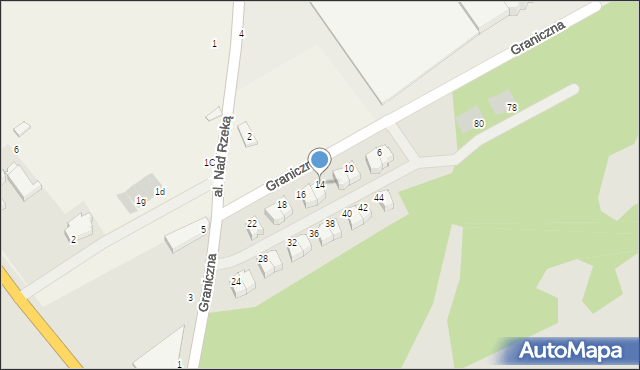 Słupsk, Graniczna, 14, mapa Słupska