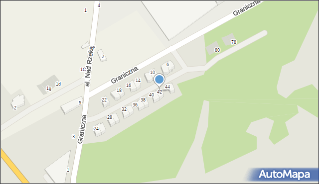 Słupsk, Graniczna, 42, mapa Słupska