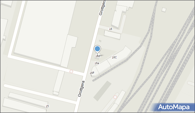 Słupsk, Grottgera Artura, 16d, mapa Słupska