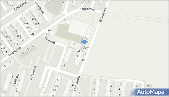 Smolec, Granitowa, 6a, mapa Smolec