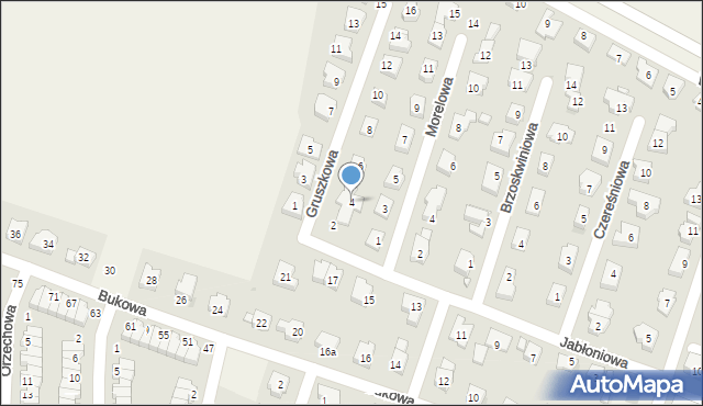 Smolec, Gruszkowa, 4, mapa Smolec