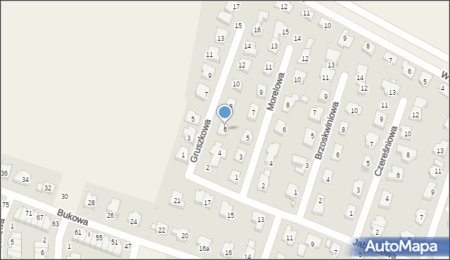 Smolec, Gruszkowa, 6, mapa Smolec