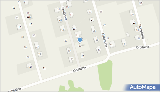 Sobin, Grafitowa, 23, mapa Sobin