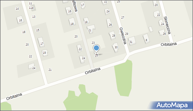 Sobin, Grafitowa, 25, mapa Sobin