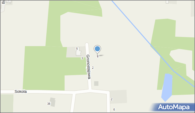 Sobolewo, Gronostajowa, 4, mapa Sobolewo