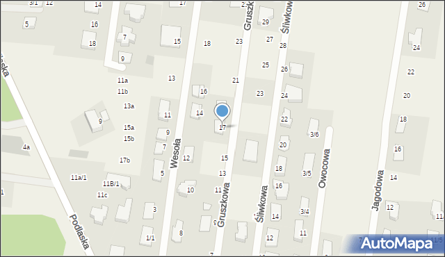 Sobolewo, Gruszkowa, 17, mapa Sobolewo