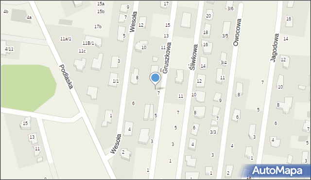 Sobolewo, Gruszkowa, 7b, mapa Sobolewo