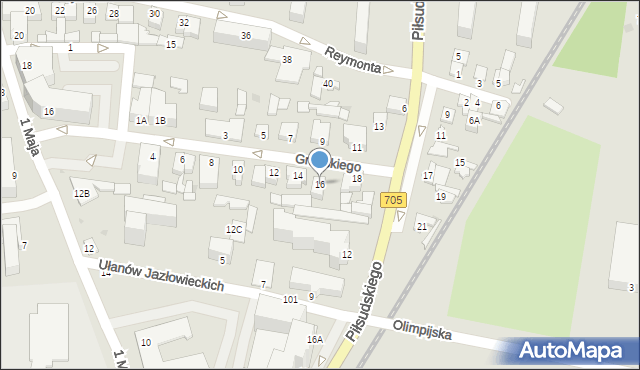 Sochaczew, Grabskiego Władysława, 16, mapa Sochaczew