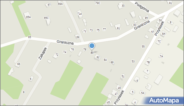 Sochaczew, Graniczna, 80, mapa Sochaczew