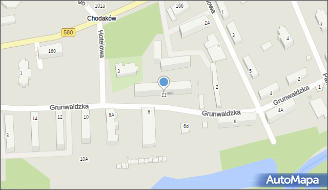 Sochaczew, Grunwaldzka, 11, mapa Sochaczew