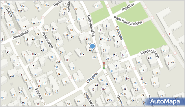 Sopot, Grunwaldzka, 24, mapa Sopotu