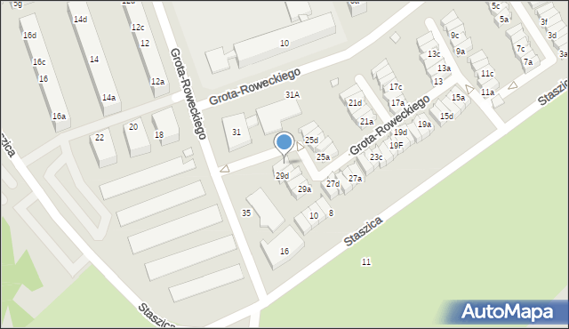 Śrem, Grota-Roweckiego Stefana, gen., 29e, mapa Śrem