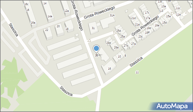 Śrem, Grota-Roweckiego Stefana, gen., 35, mapa Śrem