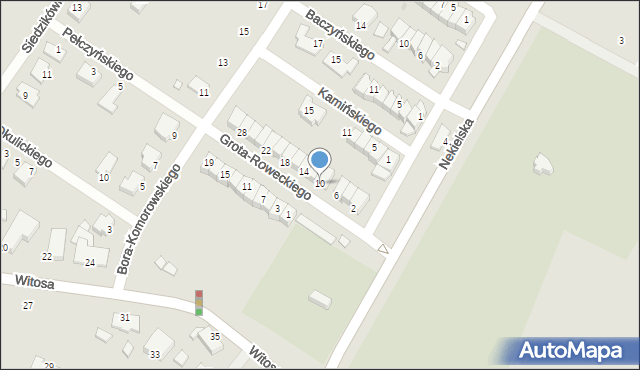 Środa Wielkopolska, Grota-Roweckiego Stefana, gen., 10, mapa Środa Wielkopolska