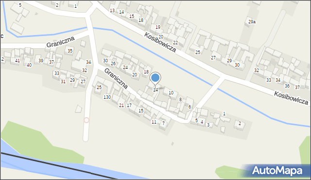 Sromowce Wyżne, Graniczna, 14, mapa Sromowce Wyżne