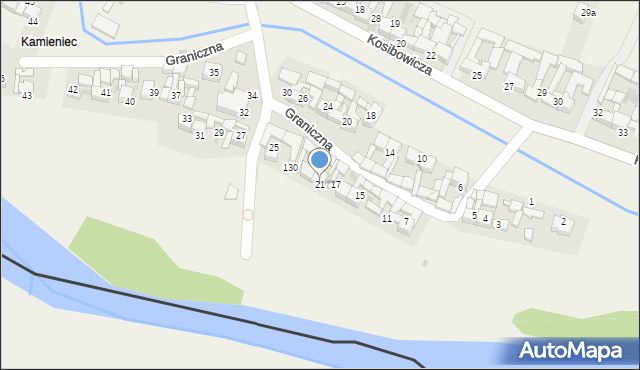 Sromowce Wyżne, Graniczna, 21, mapa Sromowce Wyżne