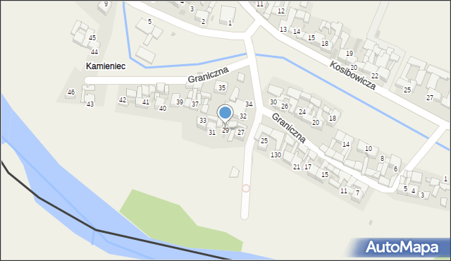 Sromowce Wyżne, Graniczna, 29, mapa Sromowce Wyżne