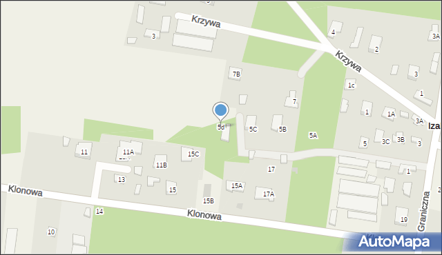 Stanisławów Pierwszy, Graniczna, 5d, mapa Stanisławów Pierwszy