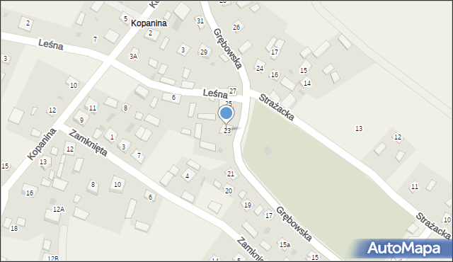 Stany, Grębowska, 23, mapa Stany