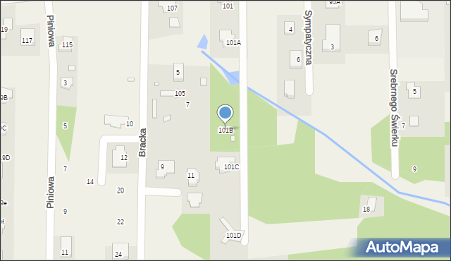 Stara Wieś, Grodziska, 101B, mapa Stara Wieś