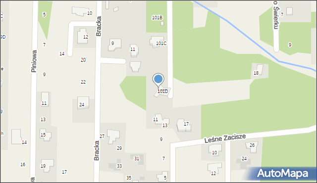 Stara Wieś, Grodziska, 101E, mapa Stara Wieś