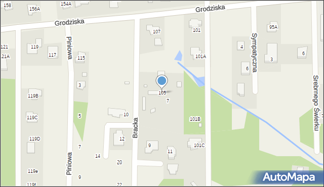 Stara Wieś, Grodziska, 105, mapa Stara Wieś