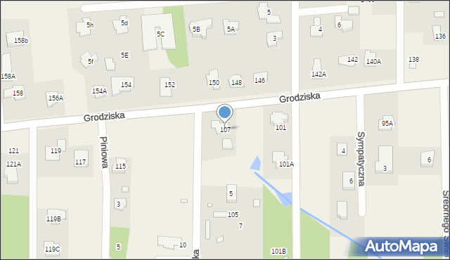 Stara Wieś, Grodziska, 107, mapa Stara Wieś