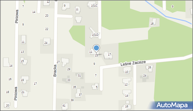 Stara Wieś, Grodziska, 13, mapa Stara Wieś