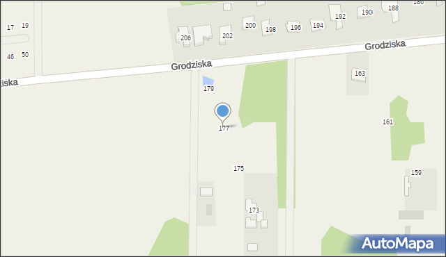 Stara Wieś, Grodziska, 177, mapa Stara Wieś
